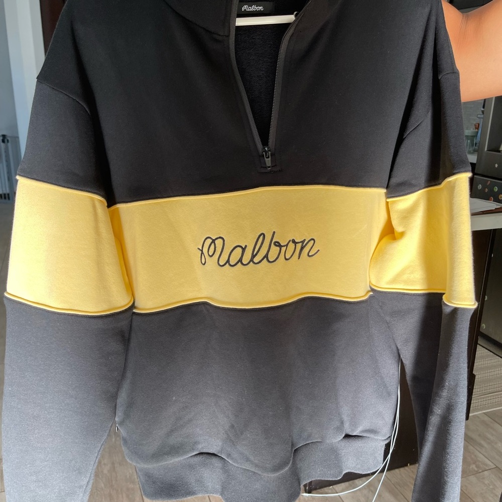 Malbon Quarter zip, sweatshirt, new